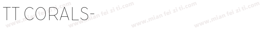TT Corals字体转换